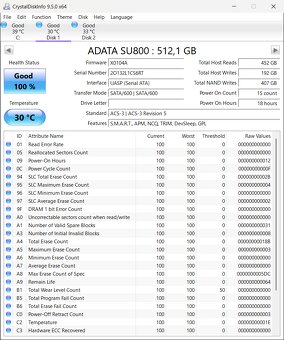 Predám SSD ADATA SU800 512GB - 2