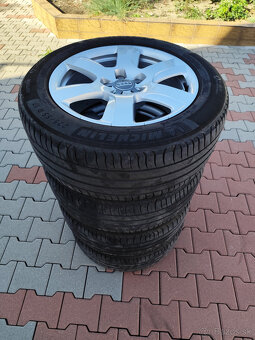 Disky Audi R17 + letné pneu Michelin Primacy 4 225/55 R17 - 2