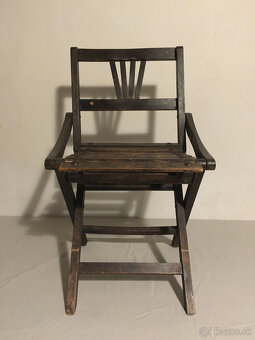 Retro Detska Mini Stolicka - Skladacia - 2