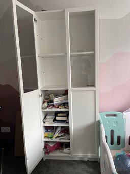IKEA skriňa s vitrínou dvojdverová - 2