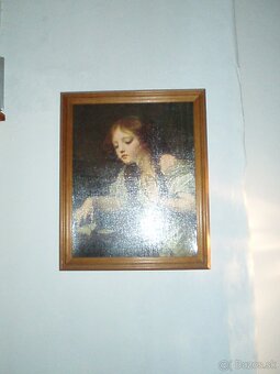 Predám reprodukcie historických obrazov - dievča 48x58cm - 2