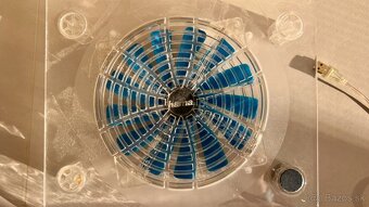 Notebook cooler - tichý ventilátor, krásny priesvitný design - 2