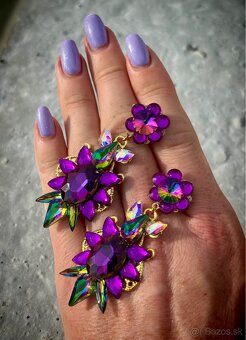 Luxusné náušnice tajomná noc - 2