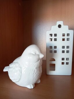 Veľký keramický vtáčik, aj ako pokladnička 16x12x10 cm - 2