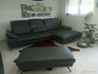 Nová luxusná kožená sedacia suprava - 2