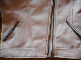 dievčenská koženková bundička do pásu 134cm - 2