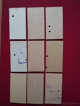 Kartónové lístky na vlak - 2