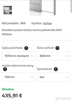 Stavebné puzdro Eclisse murivo 150mm - 2