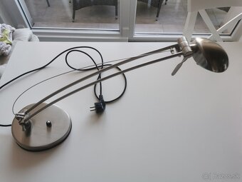 Stolová lampa - strieborná - 2