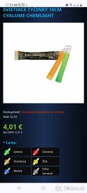 Chemické svetlo ChemLight Cyalume®, 8 hodín - 2