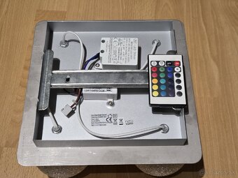 Stropne svietidlo, 1280lm, farebne led, dialkove - 2