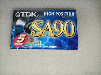 TDK SA90 - 5-kusové balenie MC kazety - 2