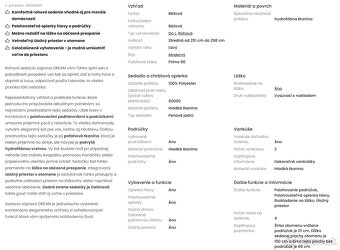 Sedacia suprava DREAM - 2