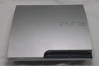PS3 Slim Silver 320GB + orig ovládač + káble - 2