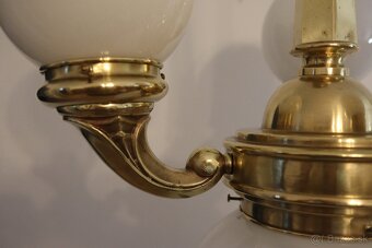 Starožitný mosadzný luster. - 2