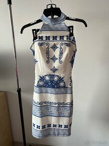 Dámske modro-biele šaty - 2
