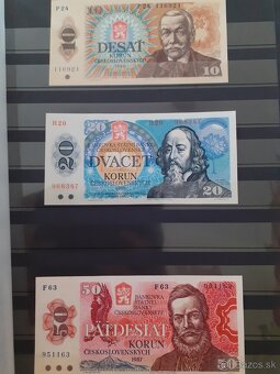 Bankovky ČSSR v stave UNC - 2