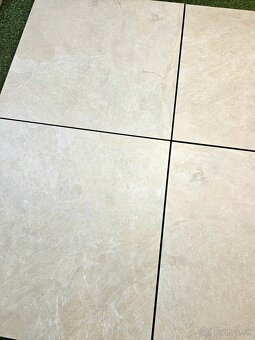 Talianska terasová dlažba 2cm aj na terče 60x60, béžovo-krem - 2