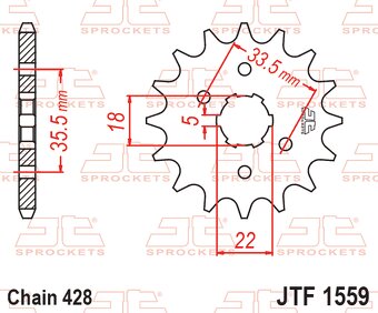 predné vyvodové koliesko (rozeta) JTF 1559-14 - 2