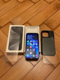 iPhone 15 PRO 512GB NÁDHERNÝ STAV 88% BATÉRIA - 2
