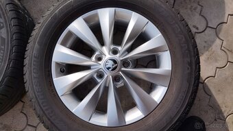 Sada alu diskov 5x112 pneu.BRIDGESTONE 215/60R16 - 2