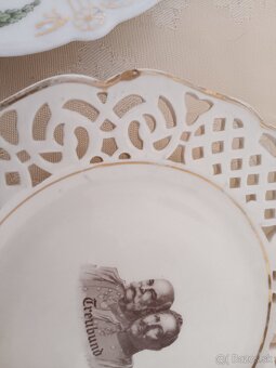 Porcelánové talíře - Franc Jozef, Wihelm II., Rakusko Uhors - 2