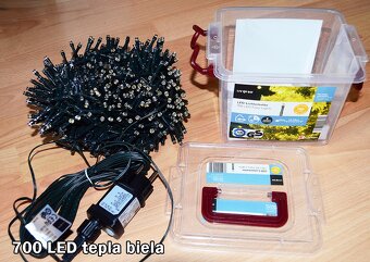 700 LED Svetelna retaz 24m tepla biela - 2