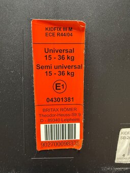 Autosedačka BRITAX KIDFIX III M - 2