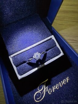 Diamantový snubný prsteň - 2