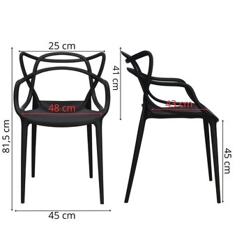 Predám Jedálenské stoličky čierne - 2