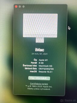 iMac 24" M1 2021 SK Strieborný - 2