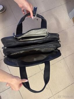 Pánska pracovná taška Samsonite - koženková, elegantná - 2
