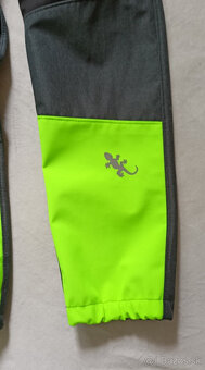 nové LETNÍ neon SOFTSHELLOVÉ KALHOTY, 5-6 let, 116 cm - 2