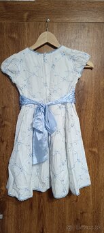 Dievčenské bielo modré šaty - 2