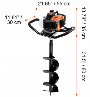 Benzínový vrták VEVOR, 52CC 1450W - 2