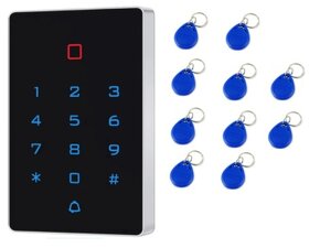 RFID čitačka (kódová klávesnica) + 10ks čipov - 2