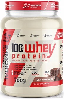 WPI Izolat + WPH hydrolyzat IMMORTAL 100 % WHEY PROTEIN 700g - 2