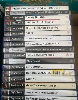 Sony PlayStation 2 PS2 s volantom pedálmi + HRY - 2