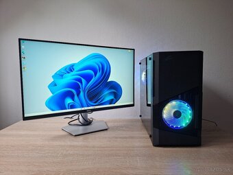 Herný pc Ryzen 5 5500 3,60ghz/NVME/GTX1660SUPER +27LCD 4K - 2