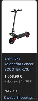 Kolobežka Sencor X70 - 2