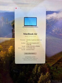 Predam vymenim Macbook Air 13” 128GB Silver 2019 - 2