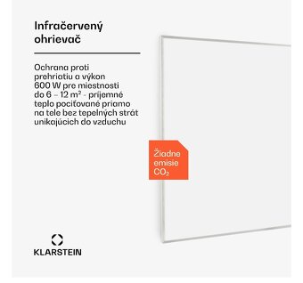 Infra panel Klarstein 600w - 2