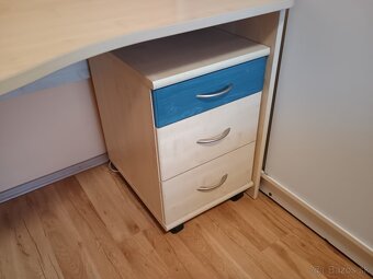 Písací stôl 120cm s kontajnerom - 2