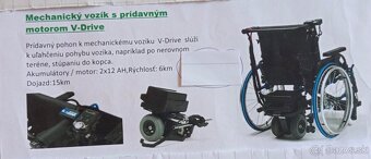 Mechanicky vozik s pridavnym motorom V-Drive - 2