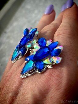 Luxusné napichovacie náušnice princezná Večernica - 2