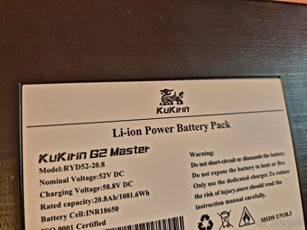 Nova batéria pre KuKirin Kugoo  G2 master - 2