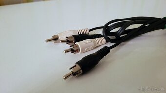 Kábel 2× RCA  / 2× RCA, čierny, biely - 2