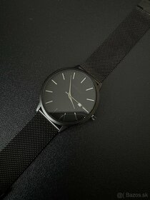 Pánske ultra tenké hodinky, čierne - 2