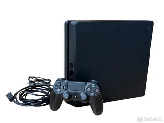 Playstation 4 Slim 500Gb - Funkčná, prečistená 2 ovladače - 2