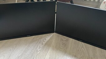 Dual monitor setup 24" + Ergonomické ramená na stôl - 2